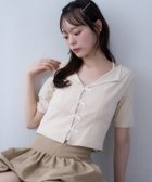 【ナイスクラップ/NICE CLAUP】のインナードッキングリボントップス アイボリー|ID: prp329100004642921 ipo3291000000033555763
