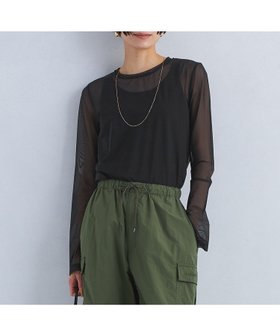 【ユナイテッドアローズ/UNITED ARROWS】のハイメッシュ チュール クルーネック プルオーバー 人気、トレンドファッション・服の通販 founy(ファニー) ファッション Fashion レディースファッション Fashion for Women トップス・カットソー Cut & Sew Tops カジュアルプルオーバー・ニットトップス Pullovers & Knit Tops / Casual Pullovers インナー Innerwear カーゴパンツ Cargo Pants, Utility Pants カーディガン Cardigan, Knitwear コンパクト Compact, Small Size シアー Sheer, See-Through スリット Slit, Slit Detail チュール Tulip, Tulip Motif ベスト Vest, Waistcoat ベーシック Basic, Essential メッシュ Mesh, Net Fabric ロング Long, Long-Length エレガント 上品 Elegant 夏 Summer 春 Spring |ID:prp329100004642937