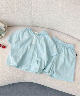 【アイモハ/aimoha / KIDS】の【aimoha-KIDS-】スポーティーセットアップ 人気、トレンドファッション・服の通販 founy(ファニー) ファッション Fashion キッズファッション Fashion for Kids ショート Short, Short Length セットアップ Set-Up, Coordinated Outfit 半袖 Short Sleeve, Half Sleeve 夏 Summer 定番 Standard, Basic Item |ID:prp329100004643091