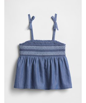 【ギャップ/GAP / KIDS】のスモッキングギャザー ペプラムトップス (キッズ) 人気、トレンドファッション・服の通販 founy(ファニー) ファッション Fashion キッズファッション Fashion for Kids トップス・カットソー Cut & Sew Tops スクエア Square, Square Shape ストレート Straight, Straight Cut フィット Fit, Slim Fit プリント Print, Printed Pattern ヨーク Yoke, Yoke Design リボン Ribbon, Bow リラックス Relax, Relaxed Fit |ID:prp329100004643106