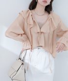 【ナチュラルクチュール/natural couture】の【sherbet line】接触冷感 ラッフル羽織ブラウス 人気、トレンドファッション・服の通販 founy(ファニー) ファッション Fashion レディースファッション Fashion for Women トップス・カットソー Cut & Sew Tops シャツ・ブラウス・オフィスカジュアル Elegant Blouses & Button-Ups シアー Sheer, See-Through シャーリング Shirring, Ruched ダウン Down, Puffer デニム Denim, Jeans Material フェミニン Feminine, Girly フリル Frill, Ruffle フレア Flare, Flared ポケット Pocket, Pocket Detail 羽織 Haori, Light Jacket ラッフル Ruffle, Frill おすすめ Recommended / Our Picks 夏 Summer 2025年 2025 2025春夏・S/S Spring/Summer 2025 SS25 thumbnail ピンクベージュ|ID: prp329100004643157 ipo3291000000033494048