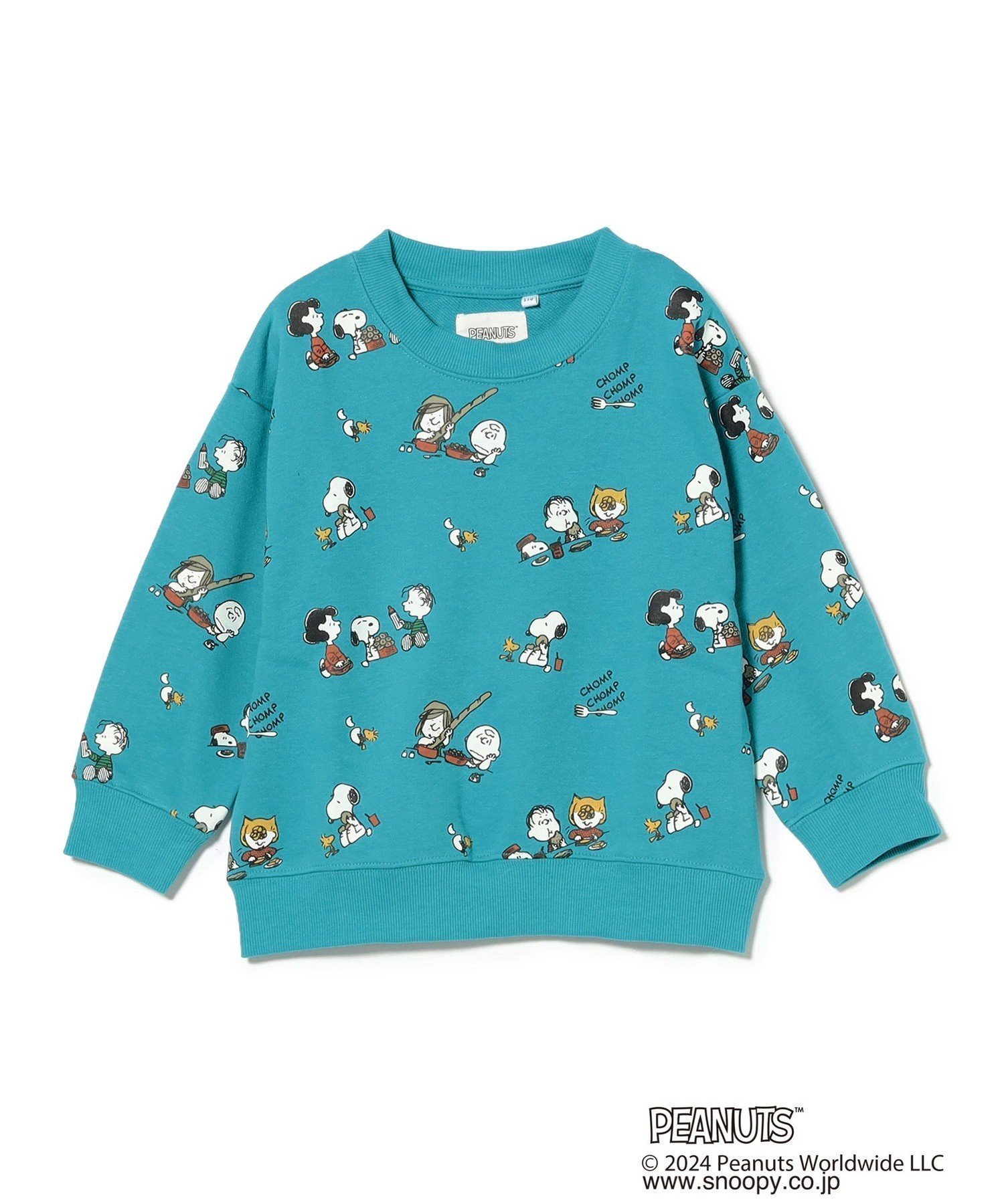 【ビームス/BEAMS / KIDS】のPeanuts 総柄 プリント スウェット(80~150cm) インテリア・キッズ・メンズ・レディースファッション・服の通販 founy(ファニー) 　ファッション　Fashion　キッズファッション　Fashion for Kids　おすすめ　Recommended / Our Picks　インナー　Innerwear　サロペット　Overalls, Salopette　スウェット / スエット　Sweatshirt, Sweatwear　プリント　Print, Printed Pattern　ヴィンテージ　Vintage Style　羽織　Haori, Light Jacket　ROYAL/FRIENDS|ID: prp329100004643163 ipo3291000000033494082