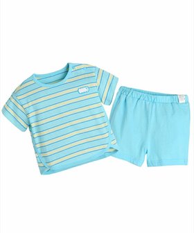 【モイモルン/moimoln / KIDS】の【セットアップ】ルーズ半袖トップス パンツ 人気、トレンドファッション・服の通販 founy(ファニー) ファッション Fashion キッズファッション Fashion for Kids トップス・カットソー Cut & Sew Tops ボトムス Bottoms セットアップ Matching Sets キッズトップス Tops おすすめ Recommended / Our Picks ギフト プレゼント Gift / Present シンプル Simple, Minimal セットアップ Set-Up, Coordinated Outfit ベビー Baby, Babywear ボーダー Border, Stripe ルーズ Loose, Oversized 半袖 Short Sleeve, Half Sleeve |ID:prp329100004643166