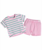 【モイモルン/moimoln / KIDS】の【セットアップ】ルーズ半袖トップス パンツ 人気、トレンドファッション・服の通販 founy(ファニー) ファッション Fashion キッズファッション Fashion for Kids トップス・カットソー Cut & Sew Tops ボトムス Bottoms セットアップ Matching Sets キッズトップス Tops おすすめ Recommended / Our Picks ギフト プレゼント Gift / Present シンプル Simple, Minimal セットアップ Set-Up, Coordinated Outfit ベビー Baby, Babywear ボーダー Border, Stripe ルーズ Loose, Oversized 半袖 Short Sleeve, Half Sleeve thumbnail ピンク|ID: prp329100004643166 ipo3291000000033494092