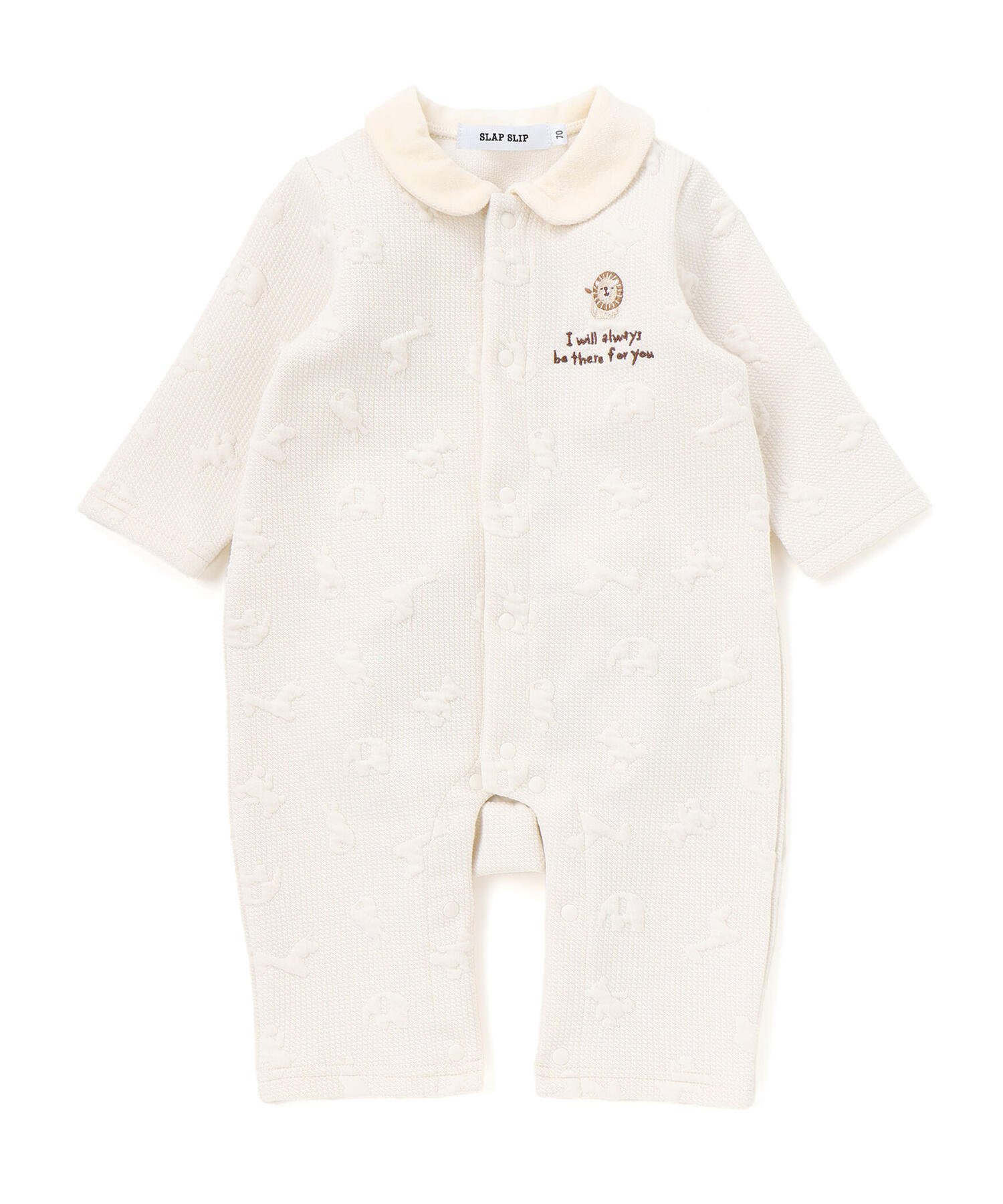 【ベベ オンライン ストア/BEBE ONLINE STORE / KIDS】の【お揃い】アニマルライオンクマペンギンおしりモチーフロンパースベビー(60~80cm) インテリア・キッズ・メンズ・レディースファッション・服の通販 founy(ファニー) 　ファッション　Fashion　キッズファッション　Fashion for Kids　秋　Autumn　ソックス　Socks, Hosiery　長袖　Long Sleeve, Full Sleeve　パッチ　Patch, Appliqué　フレンチ　French, French Style　ベスト　Vest, Waistcoat　モチーフ　Motif, Design Theme　ロンパース　Romper, Jumpsuit　A/W・秋冬　Autumn/Winter　おすすめ　Recommended / Our Picks　エレガント 上品　Elegant　2025年　2025　2025-2026秋冬・A/W　Autumn/Winter 2025–26 AW25–26　オフホワイト|ID: prp329100004643181 ipo3291000000034075712