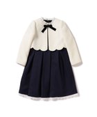 【ビームス/BEAMS / KIDS】のセレモニー ワンピース ボレロ セット(100~130cm) セレモニースーツ セレモニー 卒入園 入学式 卒業式 ハレの日 七五三 お受験 お呼ばれ OFF WHITE×NAVY|ID: prp329100004643188 ipo3291000000034034321