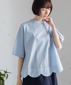 【プードゥドゥ/POU DOU DOU】の2way裾スカラップブラウス 人気、トレンドファッション・服の通販 founy(ファニー) ファッション Fashion レディースファッション Fashion for Women トップス・カットソー Cut & Sew Tops シャツ・ブラウス・オフィスカジュアル Elegant Blouses & Button-Ups ギンガム Gingham, Gingham Fabric スカラップ Scallop, Scalloped Edge ストライプ Stripe, Striped Pattern スマート Smart, Elegant ドット Polka Dot, Dot Pattern 定番 Standard, Basic Item 人気 Popular, Best Seller 羽織 Haori, Light Jacket 無地 Plain, Solid Color リラックス Relax, Relaxed Fit thumbnail ブルー|ID: prp329100004643213 ipo3291000000033494563
