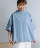 【プードゥドゥ/POU DOU DOU】の2way裾スカラップブラウス 人気、トレンドファッション・服の通販 founy(ファニー) ファッション Fashion レディースファッション Fashion for Women トップス・カットソー Cut & Sew Tops シャツ・ブラウス・オフィスカジュアル Elegant Blouses & Button-Ups ギンガム Gingham, Gingham Fabric スカラップ Scallop, Scalloped Edge ストライプ Stripe, Striped Pattern スマート Smart, Elegant ドット Polka Dot, Dot Pattern 定番 Standard, Basic Item 人気 Popular, Best Seller 羽織 Haori, Light Jacket 無地 Plain, Solid Color リラックス Relax, Relaxed Fit thumbnail ライトブルー|ID: prp329100004643213 ipo3291000000033494567