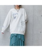 【ページボーイ/PAGEBOY】のハンドペイントグランジスウェット オートミール50|ID: prp329100004643215 ipo3291000000033556983