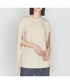 【ユナイテッドアローズ/UNITED ARROWS】のASTRAET 16G スリットスリーブ クルーネックニット 人気、トレンドファッション・服の通販 founy(ファニー) ファッション Fashion レディースファッション Fashion for Women トップス・カットソー Cut & Sew Tops ニット Knit Tops & Sweaters おすすめ Recommended / Our Picks キュプラ Cupro, Eco Fabric スリット Slit, Slit Detail スリーブ Sleeve, Long Sleeve / Short Sleeve マニッシュ Mannish, Boyish ミリタリー Military, Army Style ワイド Wide, Wide Fit thumbnail BEIGE|ID: prp329100004643219 ipo3291000000033494623