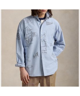 【ラルフローレン/RALPH LAUREN / MEN】 ビッグ シャツ人気、トレンドファッション・服の通販 founy(ファニー) ファッション Fashion メンズファッション Fashion for Men ウォッシュ Washed Finish カフス Cuff Design スポーティ Sporty, Casual Athletic 手描き Hand-Drawn, Illustrated 長袖 Long Sleeve, Full Sleeve パッチ Patch, Appliqué ビッグ Big, Oversized フィット Fit, Slim Fit プリント Print, Printed Pattern ポケット Pocket, Pocket Detail |ID:prp329100004643259