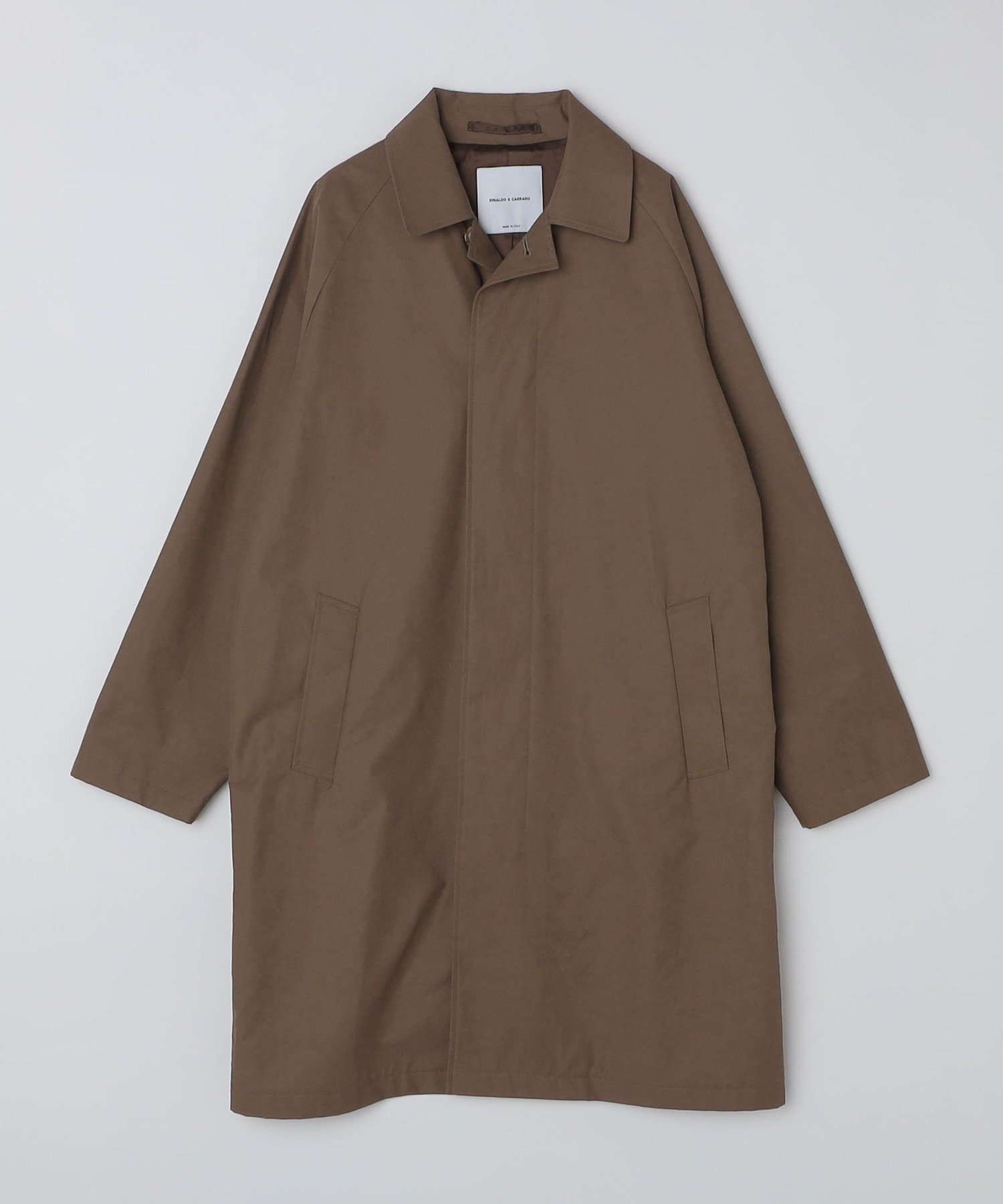 【シップス/SHIPS / MEN】のCARRARO コットン/ナイロン ステンカラー コート インテリア・キッズ・メンズ・レディースファッション・服の通販 founy(ファニー) 　ファッション　Fashion　メンズファッション　Fashion for Men　イタリア　Italy　春　Spring　秋　Autumn　クラシック　Classic, Timeless Style　ジャケット　Jacket, Outerwear　スーツ　Suit, Formalwear　パターン　Pattern, Design Print　フロント　Front, Front Design　モダン　Modern, Contemporary　ロング　Long, Long-Length　おすすめ　Recommended / Our Picks　エレガント 上品　Elegant　ビジネス 仕事 通勤　Business / Work / Commuting　キャメル|ID: prp329100004643275 ipo3291000000033495238