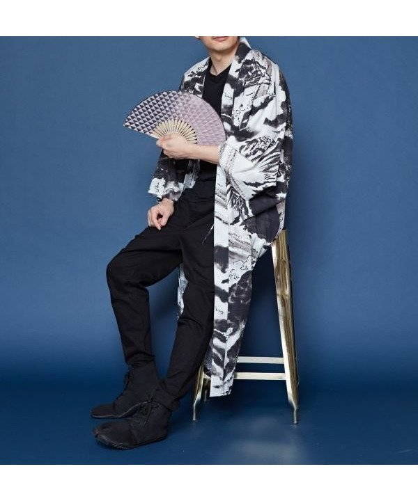 【その他のブランド/Other】の【カヤ】【UVカット加工】白波メンズ羽織 インテリア・キッズ・メンズ・レディースファッション・服の通販 founy(ファニー) https://founy.com/ ファッション Fashion メンズファッション Fashion for Men ポケット Pocket, Pocket Detail メンズ Men's, Menswear 羽織 Haori, Light Jacket |ID: prp329100004643287 ipo3291000000033495296