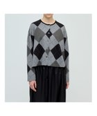【マーコート/MARcourt】のmizuiro ind アーガイルプリントカーディガン グレー|ID: prp329100004643316 ipo3291000000033495490