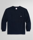 【ブルックス ブラザーズ/Brooks Brothers / MEN】のUSAコットンジャージー ヘビーウェイト GFロゴ ロングスリーブ Tシャツ 人気、トレンドファッション・服の通販 founy(ファニー) ファッション Fashion メンズファッション Fashion for Men インナー Innerwear シンプル Simple, Minimal ジャケット Jacket, Outerwear スリーブ Sleeve, Long Sleeve / Short Sleeve ロング Long, Long-Length 長袖 Long Sleeve, Full Sleeve thumbnail ネイビー|ID: prp329100004643352 ipo3291000000033495776