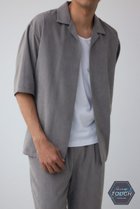 【アズールバイマウジー/AZUL by moussy / MEN】のC/Tフェイクスウェードセットアップ GRY|ID: prp329100004643378 ipo3291000000033496053