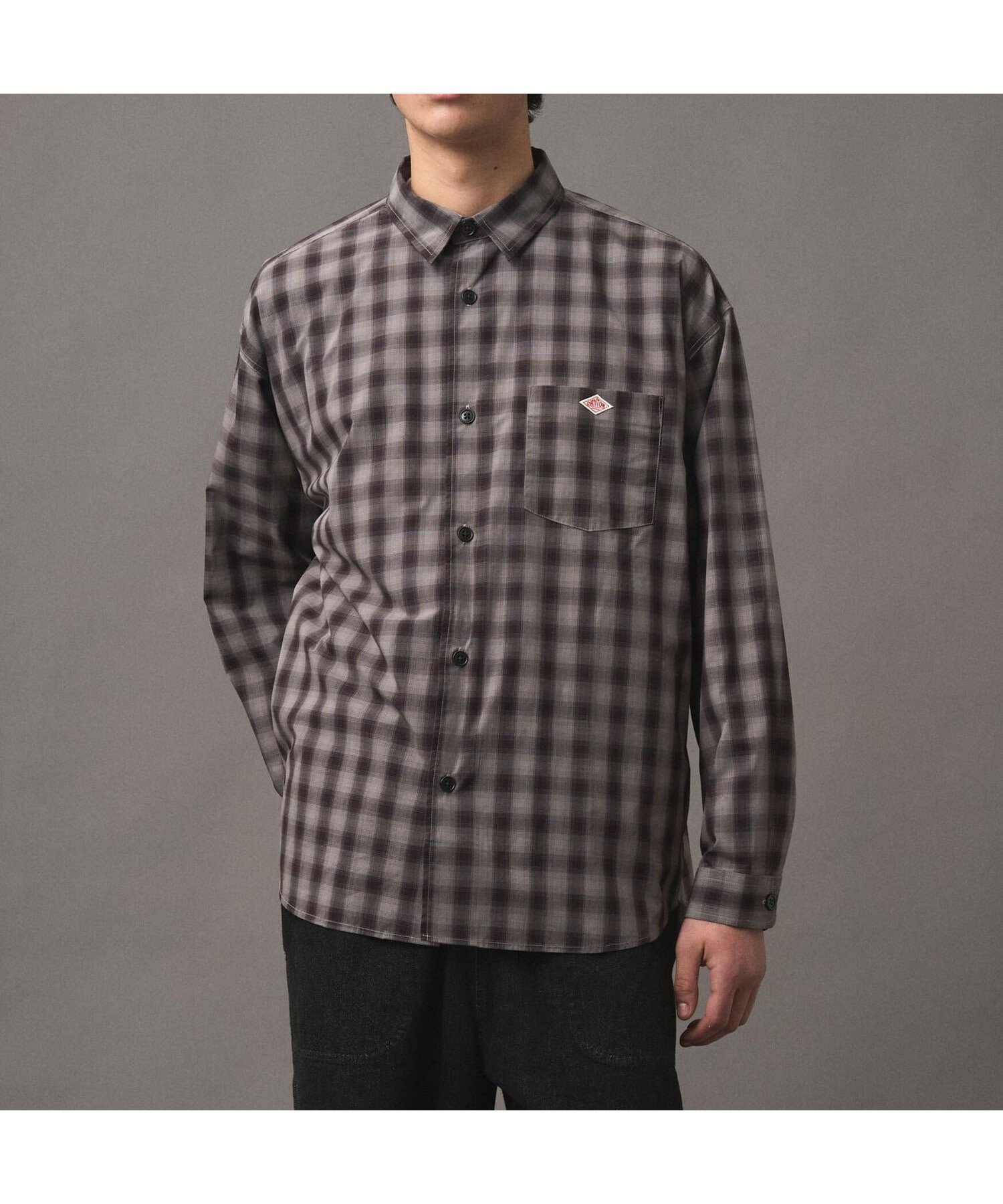 【ビショップ/Bshop / MEN】のレギュラーカラー 長袖ワークシャツ MEN 人気、トレンドファッション・服の通販 founy(ファニー) 　ファッション　Fashion　メンズファッション　Fashion for Men　クラシカル　Classical, Vintage-Inspired　チェック　Check, Plaid, Tartan　テクスチャー　Texture, Textured Fabric　パッチ　Patch, Appliqué　ポケット　Pocket, Pocket Detail　ラバー　Rubber, Rubber Sole　レギュラー　Regular, Standard Fit　ワイド　Wide, Wide Fit　ワーク　Workwear, Utility Style　長袖　Long Sleeve, Full Sleeve　 other-1|ID: prp329100004643379 ipo3291000000033496075