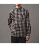【ビショップ/Bshop / MEN】のレギュラーカラー 長袖ワークシャツ MEN 人気、トレンドファッション・服の通販 founy(ファニー) ファッション Fashion メンズファッション Fashion for Men クラシカル Classical, Vintage-Inspired チェック Check, Plaid, Tartan テクスチャー Texture, Textured Fabric パッチ Patch, Appliqué ポケット Pocket, Pocket Detail ラバー Rubber, Rubber Sole レギュラー Regular, Standard Fit ワイド Wide, Wide Fit ワーク Workwear, Utility Style 長袖 Long Sleeve, Full Sleeve thumbnail BROWN系1|ID: prp329100004643379 ipo3291000000033496076