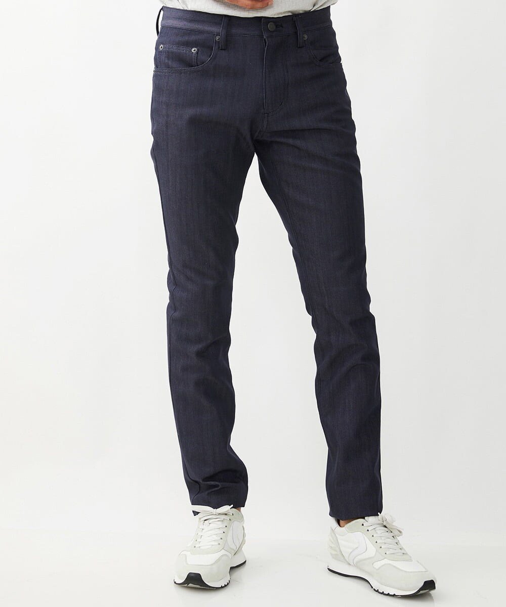 【ミッシェルクラン オム/MICHEL KLEIN / MEN】の【撥水】プレビアシャンブレー5ポケットパンツ 人気、トレンドファッション・服の通販 founy(ファニー) 　ファッション　Fashion　メンズファッション　Fashion for Men　ボトムス　Bottoms　エレガント 上品　Elegant　シャンブレー　Chambray, Denim-Like Fabric　ジャケット　Jacket, Outerwear　スタイリッシュ　Stylish, Fashionable　ストレッチ　Stretch, Stretchy Fabric　デニム　Denim, Jeans Material　ベーシック　Basic, Essential　ボトム　Bottoms, Lower Wear　ポケット　Pocket, Pocket Detail　おすすめ　Recommended / Our Picks　ゴルフ　Golf　ビジネス 仕事 通勤　Business / Work / Commuting　 other-1|ID: prp329100004643385 ipo3291000000033496156