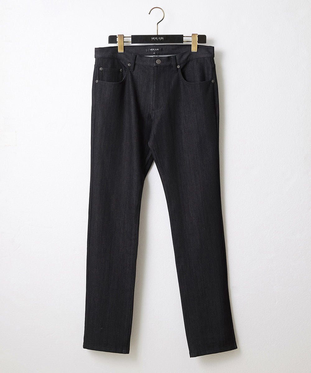 【ミッシェルクラン オム/MICHEL KLEIN / MEN】の【撥水】プレビアシャンブレー5ポケットパンツ インテリア・キッズ・メンズ・レディースファッション・服の通販 founy(ファニー) 　ファッション　Fashion　メンズファッション　Fashion for Men　ボトムス　Bottoms　エレガント 上品　Elegant　シャンブレー　Chambray, Denim-Like Fabric　ジャケット　Jacket, Outerwear　スタイリッシュ　Stylish, Fashionable　ストレッチ　Stretch, Stretchy Fabric　デニム　Denim, Jeans Material　ベーシック　Basic, Essential　ボトム　Bottoms, Lower Wear　ポケット　Pocket, Pocket Detail　おすすめ　Recommended / Our Picks　ゴルフ　Golf　ビジネス 仕事 通勤　Business / Work / Commuting　ブラック|ID: prp329100004643385 ipo3291000000033496163