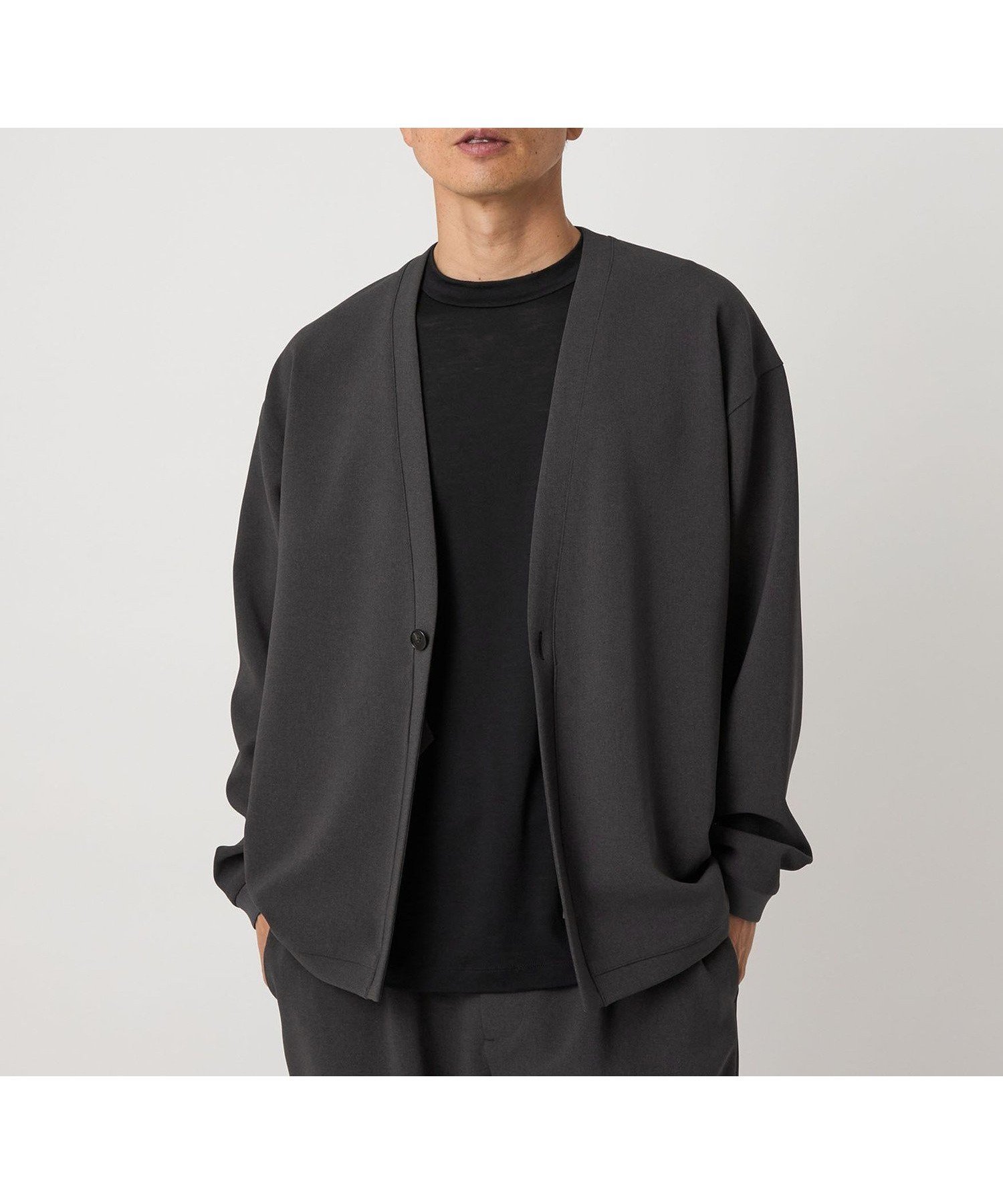 【ビューティ&ユース ユナイテッドアローズ/BEAUTY&YOUTH / UNITED ARROWS / MEN】のDUAL PACK 2.0 1B V カーディガンジャケット -セットアップ対応 ウォッシャブル マルチ機能- インテリア・キッズ・メンズ・レディースファッション・服の通販 founy(ファニー) 　ファッション　Fashion　メンズファッション　Fashion for Men　セットアップ　Matching Sets　ウォッシャブル　Machine Washable　カーディガン　Cardigan, Knitwear　ジャケット　Jacket, Outerwear　スタイリッシュ　Stylish, Fashionable　ストレッチ　Stretch, Stretchy Fabric　セットアップ　Set-Up, Coordinated Outfit　ダブル　Double, Double-Breasted　フェイス　Face, Facial Design　ポケット　Pocket, Pocket Detail　DK.GRAY|ID: prp329100004643390 ipo3291000000033496185