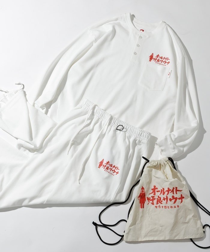 【フリークスストア/FREAK'S STORE】の別注 KANNAIGI × サウナ田ヒロユキ ロングスリーブ裏毛/館内着/セットアップ 25AW インテリア・キッズ・メンズ・レディースファッション・服の通販 founy(ファニー) https://founy.com/ ファッション Fashion メンズファッション Fashion for Men セットアップ Matching Sets アロハ Aloha イエロー Yellow スリーブ Sleeve, Long Sleeve / Short Sleeve セットアップ Set-Up, Coordinated Outfit センター Center, Center Line タオル Towel, Bath Towel ドローコード Drawcord, Drawstring Cord 人気 Popular, Best Seller 長袖 Long Sleeve, Full Sleeve プリント Print, Printed Pattern ポケット Pocket, Pocket Detail 別注 Limited Edition, Custom Order リラックス Relax, Relaxed Fit ロング Long, Long-Length A/W・秋冬 Autumn/Winter 冬 Winter / This Winter おすすめ Recommended / Our Picks 2025年 2025 2025-2026秋冬・A/W Autumn/Winter 2025–26 AW25–26 |ID: prp329100004643408 ipo3291000000033496344