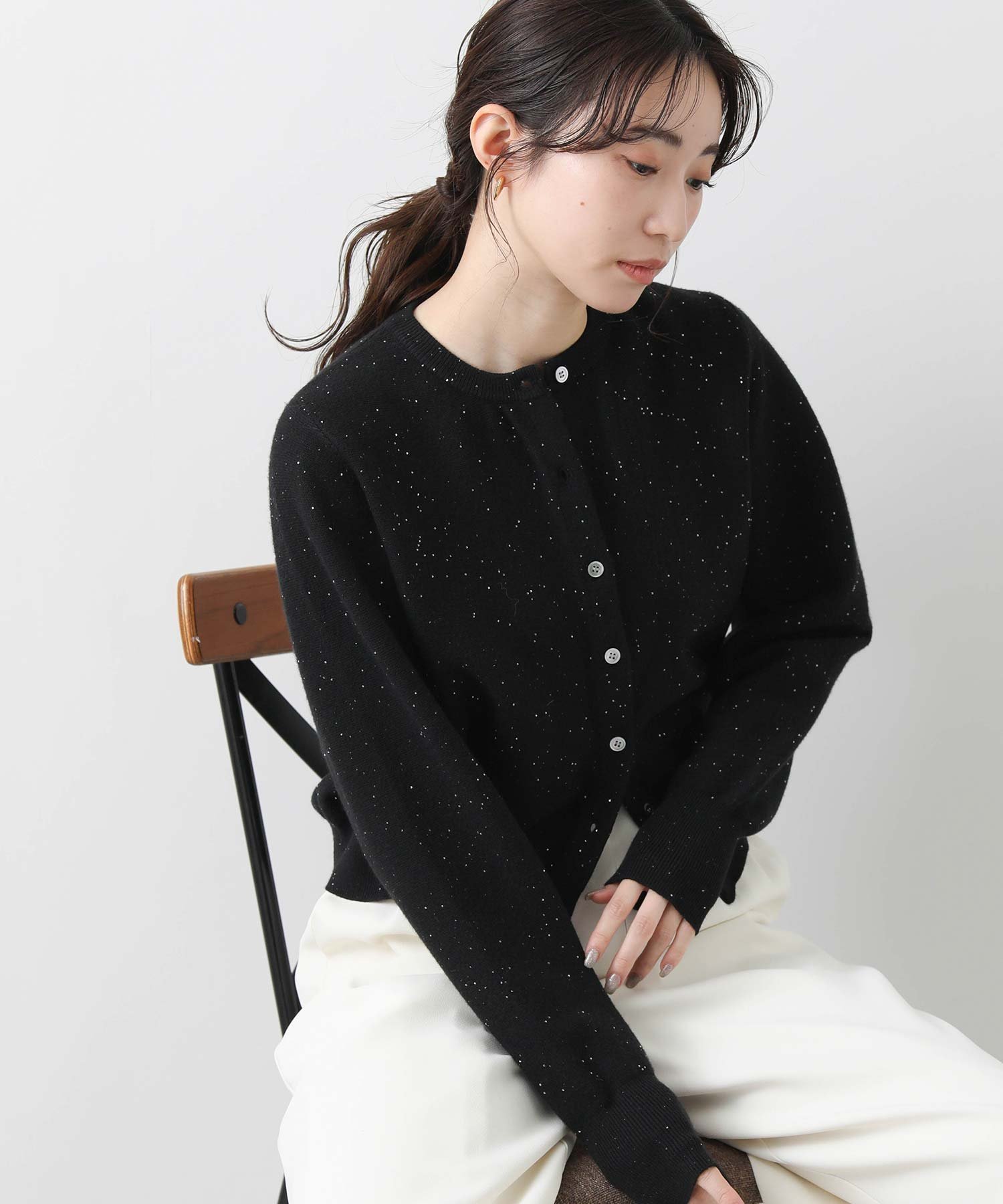【グレディブリリアン/Gready Brilliant】のスパンコールクルーカーディガン 人気、トレンドファッション・服の通販 founy(ファニー) 　ファッション　Fashion　レディースファッション　Fashion for Women　トップス・カットソー　Cut & Sew Tops　カーディガン・羽織り　Layered Style Cardigans　カーディガン　Cardigan, Knitwear　スパンコール　Sequins, Sequin Embellishment　ベーシック　Basic, Essential　エレガント 上品　Elegant　 other-1|ID: prp329100004643410 ipo3291000000033496377