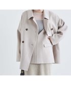 【ルクールブラン/le.coeur blanc】のリバーオープンカラーミドルコート ベージュ|ID: prp329100004643418 ipo3291000000033496481