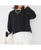 【アンタイトル/UNTITLED】の【洗える/後ろファスナー】ダンボールプルオーバー 人気、トレンドファッション・服の通販 founy(ファニー) ファッション Fashion レディースファッション Fashion for Women トップス・カットソー Cut & Sew Tops カジュアルプルオーバー・ニットトップス Pullovers & Knit Tops / Casual Pullovers ダブル Double, Double-Breasted バランス Balance, Style Balance フォルム Silhouette, Form ヘムライン Hemline, Bottom Cut ボトム Bottoms, Lower Wear エレガント 上品 Elegant 洗える Machine Washable thumbnail ブラック|ID: prp329100004643429 ipo3291000000033619040