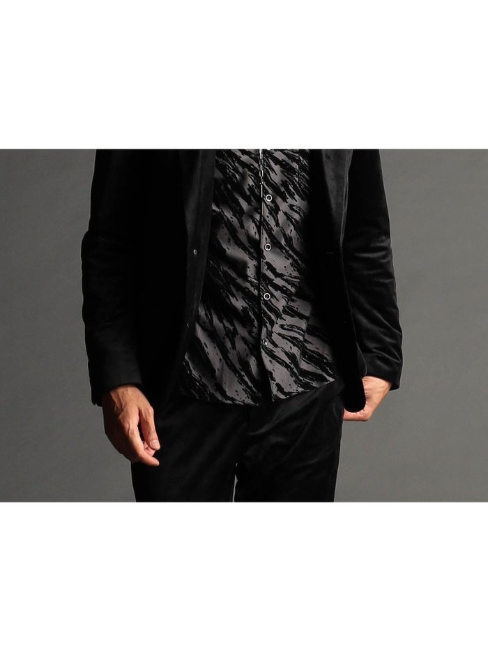 【ニコル/NICOLE / MEN】のハイブリッドベルベット ジャケット インテリア・キッズ・メンズ・レディースファッション・服の通販 founy(ファニー) https://founy.com/ ファッション Fashion メンズファッション Fashion for Men シェイプ Shape, Slim Fit シンプル Simple, Minimal ジャカード／ジャガード Jacquard, Woven Pattern ジャケット Jacket, Outerwear ストレッチ Stretch, Stretchy Fabric セットアップ Set-Up, Coordinated Outfit なめらか Smooth, Silky Texture ベルベット Velvet, Velvety エレガント 上品 Elegant |ID: prp329100004643432 ipo3291000000033496646
