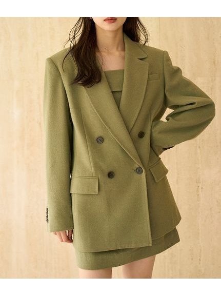 【スナイデル/SNIDEL】のオーバーサイズウールジャケット インテリア・キッズ・メンズ・レディースファッション・服の通販 founy(ファニー) 　ファッション　Fashion　レディースファッション　Fashion for Women　アウター　Coat / Outerwear Collection　レディースジャケット・軽アウター　Jackets　秋　Autumn　ジャケット　Jacket, Outerwear　ストレート　Straight, Straight Cut　トレンド　Trend, Trending Now　ハンド　Hand, Handmade　フラップ　Flap, Flap Pocket　ポケット　Pocket, Pocket Detail　おすすめ　Recommended / Our Picks　エレガント 上品　Elegant　OLV[027]|ID: prp329100004643435 ipo3291000000033496662