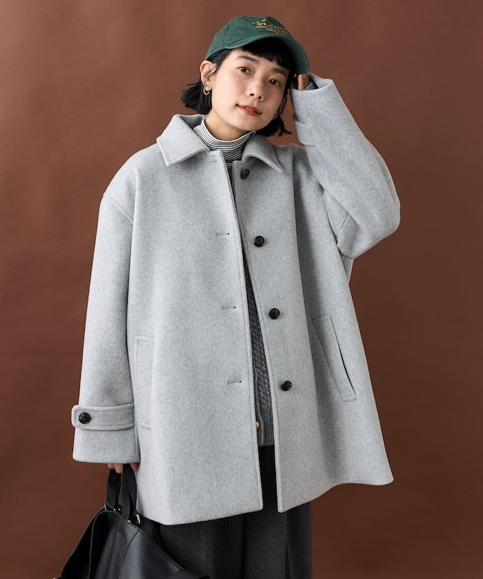 【フリークスストア/FREAK'S STORE】のビーバー ステンカラーショートコート 24AW インテリア・キッズ・メンズ・レディースファッション・服の通販 founy(ファニー) https://founy.com/ ファッション Fashion レディースファッション Fashion for Women アウター Coat / Outerwear Collection コート・ロングコート・ピーコート Long Coats, Peacoats & More 2024年 2024 2024-2025秋冬・A/W Autumn/Winter 2024–25 AW24–25 冬 Winter / This Winter シンプル Simple, Minimal トレンド Trend, Trending Now ミドル Middle Length, Mid Height A/W・秋冬 Autumn/Winter |ID: prp329100004643452 ipo3291000000033496918