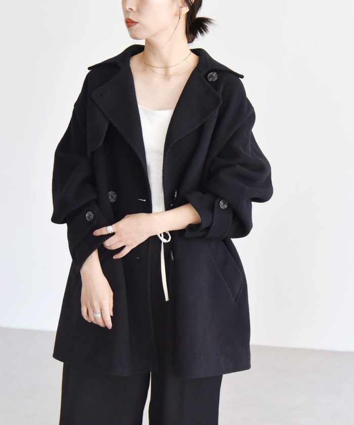 【シップス フォー ウィメン/SHIPS】のquaranciel リバー ジャケット Pコート インテリア・キッズ・メンズ・レディースファッション・服の通販 founy(ファニー) https://founy.com/ ファッション Fashion レディースファッション Fashion for Women アウター Coat / Outerwear Collection コート・ロングコート・ピーコート Long Coats, Peacoats & More レディースジャケット・軽アウター Jackets Pコート Pea Coats 2024年 2024 2024-2025秋冬・A/W Autumn/Winter 2024–25 AW24–25 ジャケット Jacket, Outerwear フレア Flare, Flared ボトム Bottoms, Lower Wear リラックス Relax, Relaxed Fit ロング Long, Long-Length ワイド Wide, Wide Fit |ID: prp329100004643459 ipo3291000000033496976