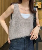 【ディスコート/Discoat】の【AW先行 】シャギーUネックベスト《WEB限定カラーあり》 モカ|ID: prp329100004643708 ipo3291000000033500812