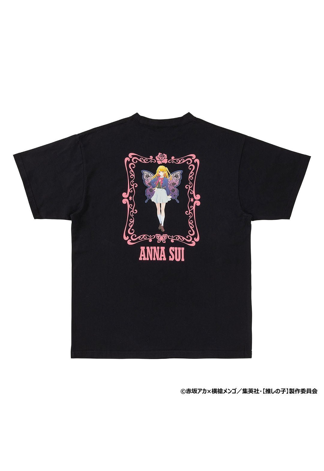 【アナスイ/ANNA SUI】の【推しの子】*ANNA SUI キャラクターTシャツ(ルビー) インテリア・キッズ・メンズ・レディースファッション・服の通販 founy(ファニー) 　ファッション　Fashion　レディースファッション　Fashion for Women　トップス・カットソー　Cut & Sew Tops　シャツ・ブラウス・オフィスカジュアル　Elegant Blouses & Button-Ups　ロングTシャツ・Tシャツ　Longline T-Shirts & Tees　キャラクター　Character, Licensed Characters　グラフィック　Graphic, Graphic Design　モチーフ　Motif, Design Theme　BLACK|ID: prp329100004643723 ipo3291000000033501267