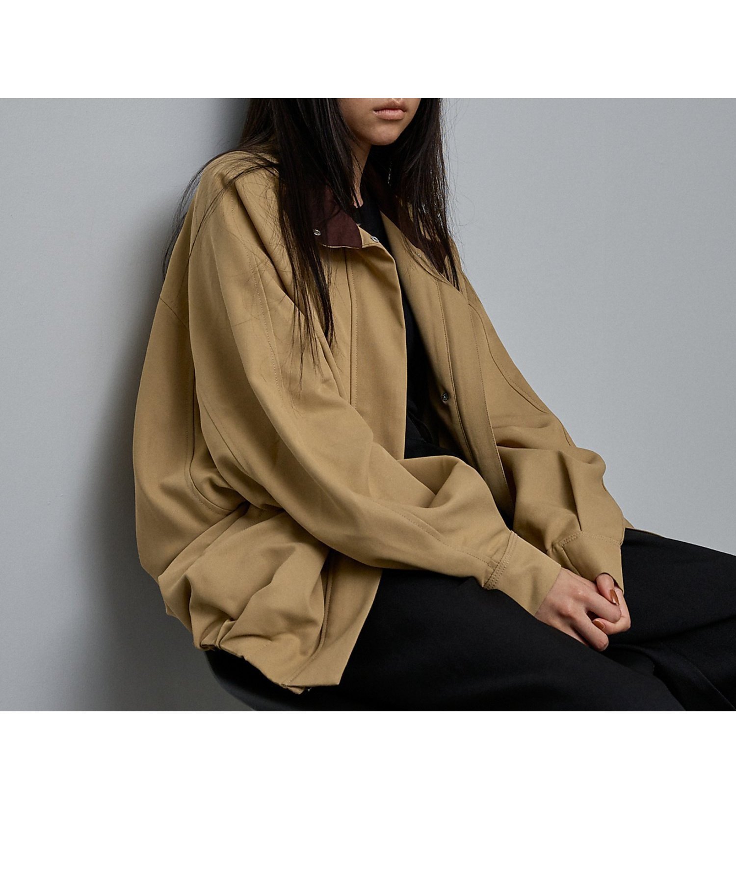 【ノミネ/NOMINE】のドルマンボリュームブルゾン インテリア・キッズ・メンズ・レディースファッション・服の通販 founy(ファニー) 　ファッション　Fashion　レディースファッション　Fashion for Women　アウター　Coat / Outerwear Collection　ブルゾンジャケット・スポーティアウター　Blouson Jackets　シンプル　Simple, Minimal　スタンド　Stand Collar, Upright Stand　タイトスカート　Pencil Skirt, Tight Skirt　トレンド　Trend, Trending Now　バランス　Balance, Style Balance　ブルゾン　Blouson, Bomber Jacket　ワイド　Wide, Wide Fit　ヴィンテージ　Vintage Style　ベージュ|ID: prp329100004643739 ipo3291000000033501824