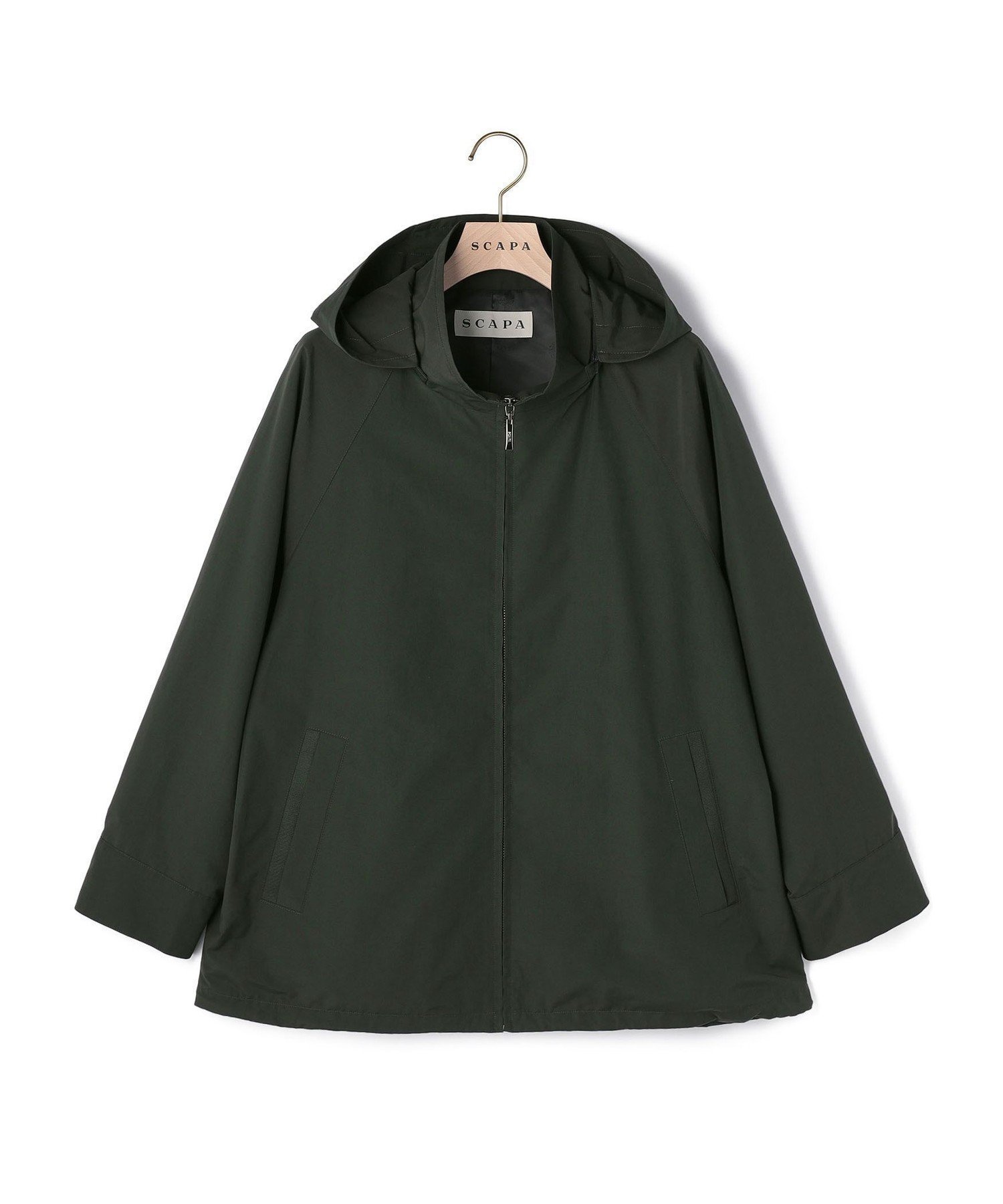 【スキャパ/SCAPA】のエーデルフード付きコート インテリア・キッズ・メンズ・レディースファッション・服の通販 founy(ファニー) 　ファッション　Fashion　レディースファッション　Fashion for Women　アウター　Coat / Outerwear Collection　コート・ロングコート・ピーコート　Long Coats, Peacoats & More　スポーティ　Sporty, Casual Athletic　フロント　Front, Front Design　ロング　Long, Long-Length　モスグリーン|ID: prp329100004643761 ipo3291000000033502222
