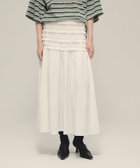 【ジーナシス/JEANASiS】のFrill Shirring Skirt 人気、トレンドファッション・服の通販 founy(ファニー) ファッション Fashion レディースファッション Fashion for Women スカート Skirts スウェット / スエット Sweatshirt, Sweatwear ダウン Down, Puffer フリル Frill, Ruffle フレア Flare, Flared ロング Long, Long-Length エレガント 上品 Elegant thumbnail オフホワイト|ID: prp329100004643780 ipo3291000000033502459