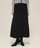 【ジーナシス/JEANASiS】のFrill Shirring Skirt 人気、トレンドファッション・服の通販 founy(ファニー) ファッション Fashion レディースファッション Fashion for Women スカート Skirts スウェット / スエット Sweatshirt, Sweatwear ダウン Down, Puffer フリル Frill, Ruffle フレア Flare, Flared ロング Long, Long-Length エレガント 上品 Elegant thumbnail ブラック|ID: prp329100004643780 ipo3291000000033502461