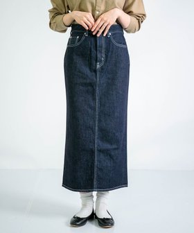 【ドミンゴ/DOMINGO】の12.5ozデニム タイトスカート 人気、トレンドファッション・服の通販 founy(ファニー) ファッション Fashion レディースファッション Fashion for Women スカート Skirts インディゴ Indigo Denim タイトスカート Pencil Skirt, Tight Skirt デニム Denim, Jeans Material ベーシック Basic, Essential ポケット Pocket, Pocket Detail ロング Long, Long-Length |ID:prp329100004643783