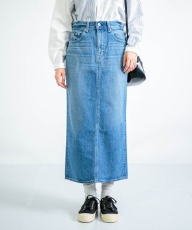 【ドミンゴ/DOMINGO】の12.5ozデニム タイトスカート 人気、トレンドファッション・服の通販 founy(ファニー) ファッション Fashion レディースファッション Fashion for Women スカート Skirts インディゴ Indigo Denim タイトスカート Pencil Skirt, Tight Skirt デニム Denim, Jeans Material ベーシック Basic, Essential ポケット Pocket, Pocket Detail ロング Long, Long-Length |ID:prp329100004643785