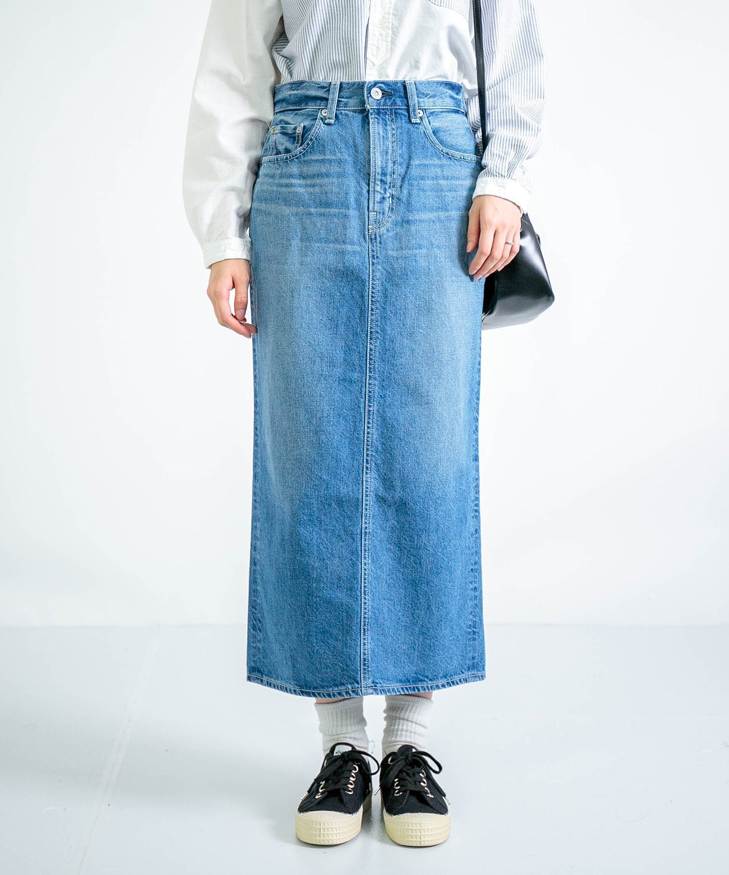 【ドミンゴ/DOMINGO】の12.5ozデニム タイトスカート 人気、トレンドファッション・服の通販 founy(ファニー) 　ファッション　Fashion　レディースファッション　Fashion for Women　スカート　Skirts　インディゴ　Indigo Denim　タイトスカート　Pencil Skirt, Tight Skirt　デニム　Denim, Jeans Material　ベーシック　Basic, Essential　ポケット　Pocket, Pocket Detail　ロング　Long, Long-Length　 other-1|ID: prp329100004643785 ipo3291000000033502491