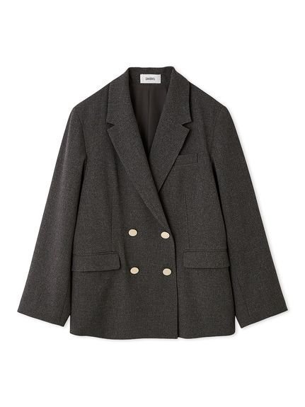 【スナイデル/SNIDEL】のSustainableメタルボタンテーラードジャケット インテリア・キッズ・メンズ・レディースファッション・服の通販 founy(ファニー) 　ファッション　Fashion　レディースファッション　Fashion for Women　アウター　Coat / Outerwear Collection　レディースジャケット・軽アウター　Jackets　テーラードジャケット / 通勤・きれいめスタイル　Tailored Jackets & Blazers　エレガント 上品　Elegant　今季　This Season, Current Season　シンプル　Simple, Minimal　ジャケット　Jacket, Outerwear　ストレート　Straight, Straight Cut　ダブル　Double, Double-Breasted　ツイル　Twist, Twisted Detail　定番　Standard, Basic Item　人気　Popular, Best Seller　ベーシック　Basic, Essential　メタル　Metal, Metal Parts　無地　Plain, Solid Color　リュクス　Luxury, Elegant, High-End, Chic　ロング　Long, Long-Length　A/W・秋冬　Autumn/Winter　おすすめ　Recommended / Our Picks　GRY[006]|ID: prp329100004643787 ipo3291000000033502500