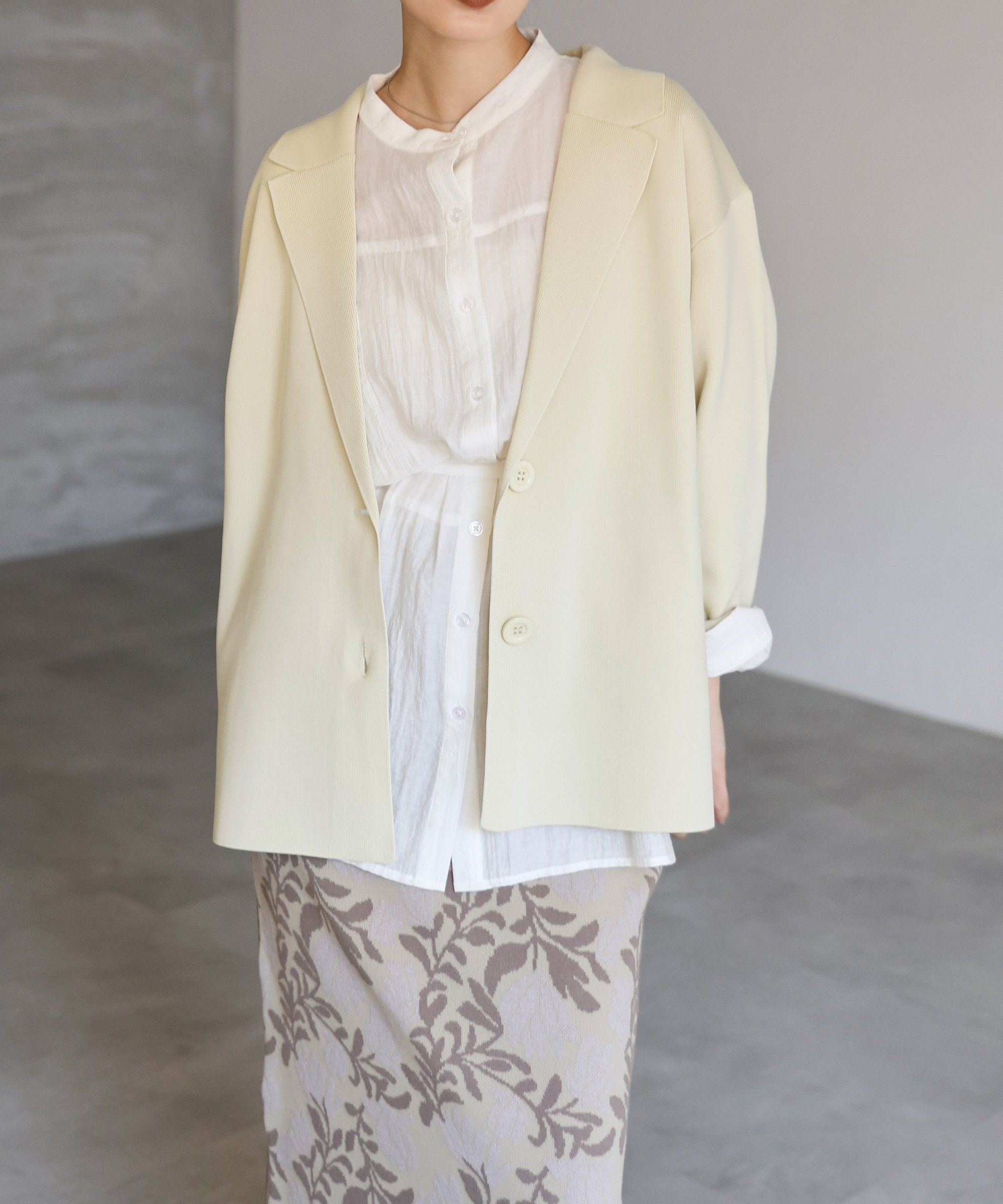 【セレクトモカ/SELECT MOCA】の【Et】スポンディッシュニットジャケット インテリア・キッズ・メンズ・レディースファッション・服の通販 founy(ファニー) 　ファッション　Fashion　レディースファッション　Fashion for Women　アウター　Coat / Outerwear Collection　レディースジャケット・軽アウター　Jackets　カーディガン　Cardigan, Knitwear　ジャケット　Jacket, Outerwear　エレガント 上品　Elegant　ビジネス 仕事 通勤　Business / Work / Commuting　アイボリー-120|ID: prp329100004643819 ipo3291000000033502957
