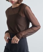 【セットアップセブン/SETUP7】のMAISON BREEZE reveur/チュールシアートップス 人気、トレンドファッション・服の通販 founy(ファニー) ファッション Fashion レディースファッション Fashion for Women トップス・カットソー Cut & Sew Tops トレンド Trend, Trending Now パープル Purple, Violet ベーシック Basic, Essential thumbnail BRN|ID: prp329100004643926 ipo3291000000033503900