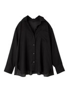 【スナイデル/SNIDEL】のSustainableシアーシャツ 人気、トレンドファッション・服の通販 founy(ファニー) ファッション Fashion レディースファッション Fashion for Women トップス・カットソー Cut & Sew Tops シャツ・ブラウス・オフィスカジュアル Elegant Blouses & Button-Ups ウェーブ Wavy Pattern キャミソール Camisole, Spaghetti Strap Top ショルダー Shoulder, Shoulder Strap ドロップ Drop Shoulder, Dropped Style ポケット Pocket, Pocket Detail おすすめ Recommended / Our Picks thumbnail BLK[009]|ID: prp329100004643939 ipo3291000000033503995
