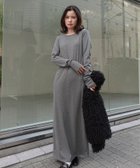 【コーナーズ/CORNERS】のリブロングワンピース 人気、トレンドファッション・服の通販 founy(ファニー) ファッション Fashion レディースファッション Fashion for Women ワンピース Dresses アクセサリー Fashion Accessories シンプル Simple, Minimal スタイリッシュ Stylish, Fashionable フィット Fit, Slim Fit thumbnail チャコールグレー|ID: prp329100004643952 ipo3291000000033504102