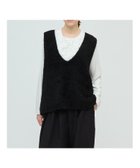 【マーコート/MARcourt】のmizuiro ind へアリーVネックベスト ブラック|ID: prp329100004643975 ipo3291000000033838348
