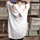 【ミニミニストア/miniministore】のバッククロス tシャツカットソーロング丈 人気、トレンドファッション・服の通販 founy(ファニー) ファッション Fashion レディースファッション Fashion for Women トップス・カットソー Cut & Sew Tops シャツ・ブラウス・オフィスカジュアル Elegant Blouses & Button-Ups ロングTシャツ・Tシャツ Longline T-Shirts & Tees カットソー・ベーシックTシャツ Cut-and-Sewn Tops / Stretch Tees & Basics カットソー Cut and Sewn Top シンプル Simple, Minimal チュニック Tunic, Long Top ビッグ Big, Oversized 半袖 Short Sleeve, Half Sleeve 夏 Summer 無地 Plain, Solid Color thumbnail ホワイト|ID: prp329100004643977 ipo3291000000033504209