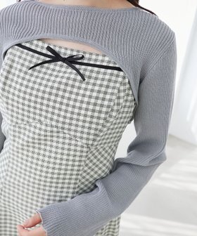 【マジェスティック レゴン/MAJESTIC LEGON】のリブニット×デコルテオープンワンピ 人気、トレンドファッション・服の通販 founy(ファニー) ファッション Fashion レディースファッション Fashion for Women ワンピース Dresses キャミワンピース Cami Dress, Slip Dress ショート Short, Short Length デコルテ Décolleté, Neckline バランス Balance, Style Balance フィット Fit, Slim Fit フェミニン Feminine, Girly フロント Front, Front Design リブニット Rib Knit, Ribbed Knit リボン Ribbon, Bow |ID:prp329100004643987